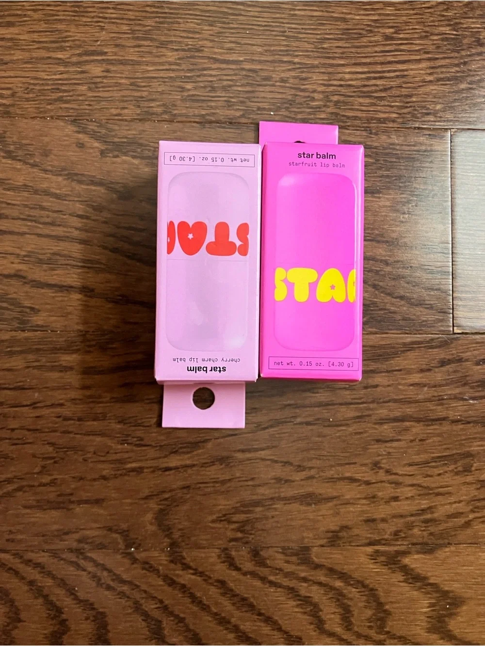Star Balm Lip Balm Duo — Cherry Charm & Starfruit in Pink W/ free hair pins:):)